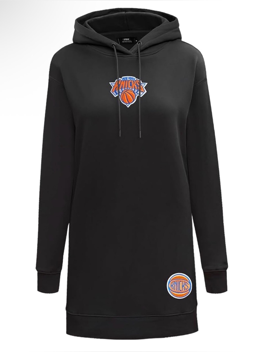 KNICKS Black Hoodie Dress